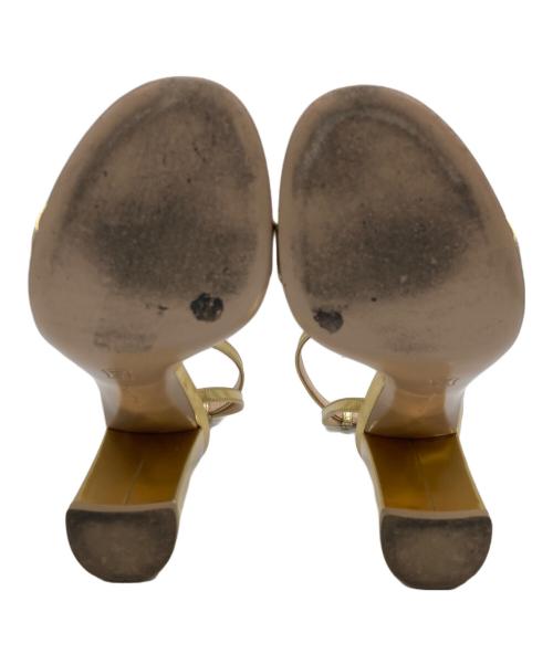 Gianvito Rossi（ジャンヴィト ロッシ）Gianvito Rossi (ジャンヴィト・ロッシ) サンダル ゴールド サイズ:35の古着・服飾アイテム