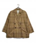 CLANEクラネ）の古着「SIDE SLIT OVER TAILORED JACKET」｜ベージュ