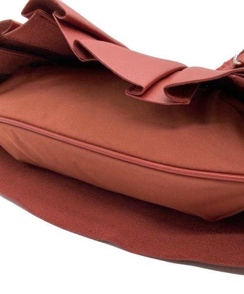 LACOSTE（ラコステ）LACOSTE (ラコステ) テニススカートラムレザーバッグ ブラウンの古着・服飾アイテム