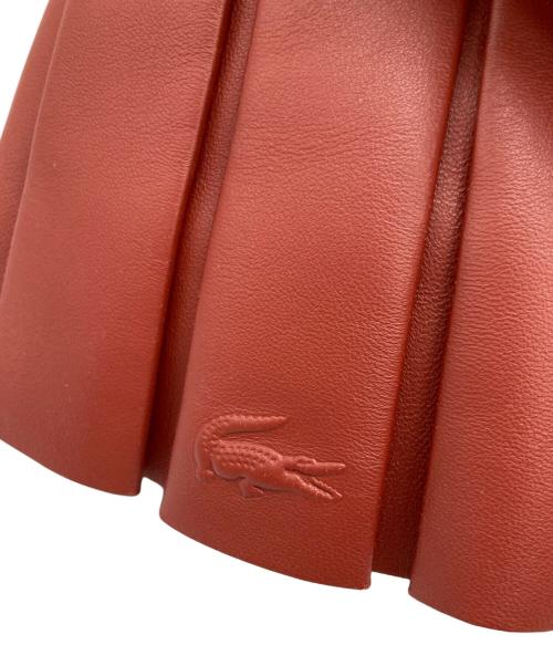 LACOSTE（ラコステ）LACOSTE (ラコステ) テニススカートラムレザーバッグ ブラウンの古着・服飾アイテム
