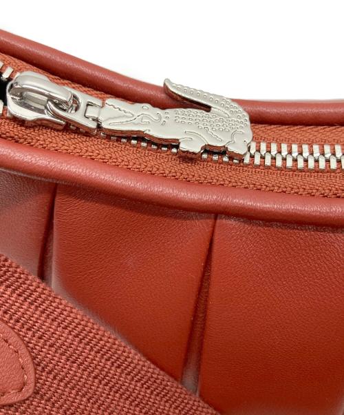 LACOSTE（ラコステ）LACOSTE (ラコステ) テニススカートラムレザーバッグ ブラウンの古着・服飾アイテム