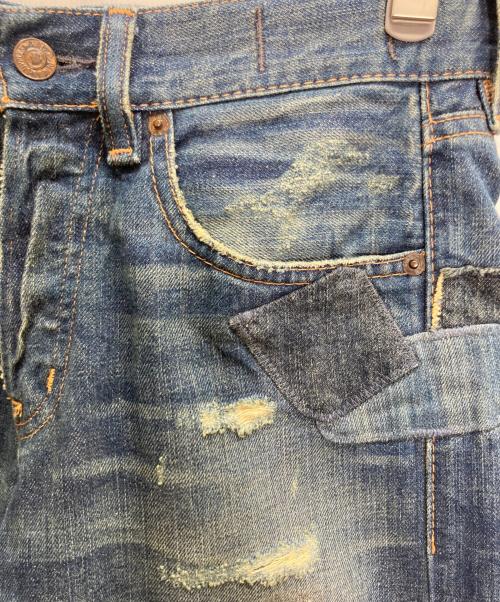 Denim & Supply Ralph Lauren（デニム＆サプライ ラルフローレン）Denim & Supply Ralph Lauren (デニム＆サプライ ラルフローレン) リメイクデニムパンツ インディゴ サイズ:28の古着・服飾アイテム