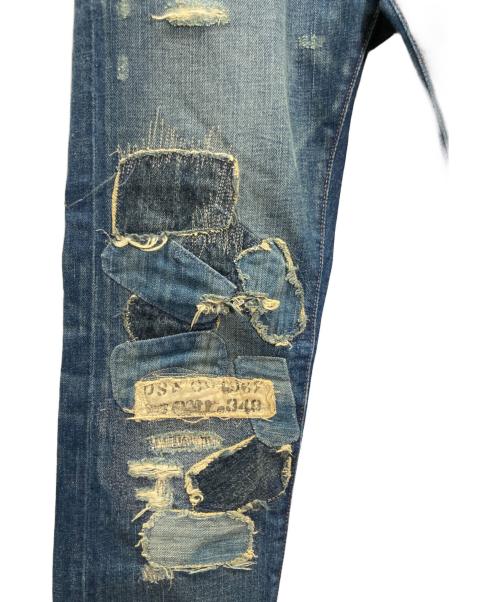 Denim & Supply Ralph Lauren（デニム＆サプライ ラルフローレン）Denim & Supply Ralph Lauren (デニム＆サプライ ラルフローレン) リメイクデニムパンツ インディゴ サイズ:28の古着・服飾アイテム