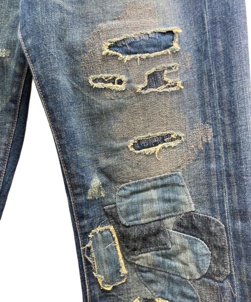 Denim & Supply Ralph Lauren（デニム＆サプライ ラルフローレン）Denim & Supply Ralph Lauren (デニム＆サプライ ラルフローレン) リメイクデニムパンツ インディゴ サイズ:28の古着・服飾アイテム
