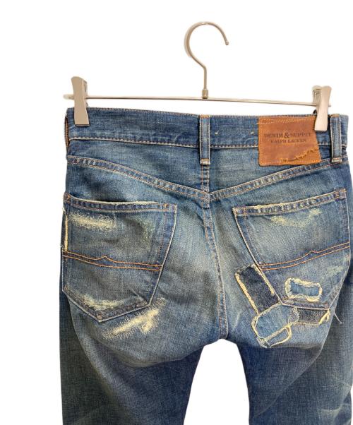 Denim & Supply Ralph Lauren（デニム＆サプライ ラルフローレン）Denim & Supply Ralph Lauren (デニム＆サプライ ラルフローレン) リメイクデニムパンツ インディゴ サイズ:28の古着・服飾アイテム