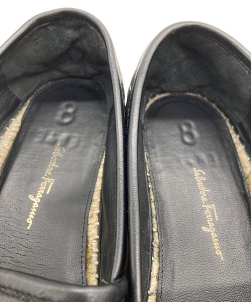 Salvatore Ferragamo（サルヴァトーレ フェラガモ）Salvatore Ferragamo (サルヴァトーレ フェラガモ) ガンチーニエスパドリーユ ブラック サイズ:7 1/2の古着・服飾アイテム