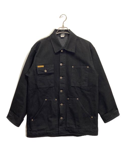 PRSN BLU（プリズンブルース）prsn blu (プリズンブルース) デニムジャケット ブラック サイズ:SMの古着・服飾アイテム