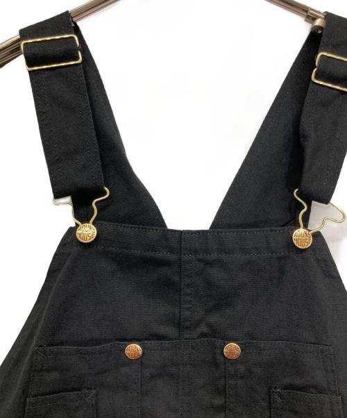 round house（ラウンドハウス）round house (ラウンドハウス) オーバーオール ブラック サイズ:W38の古着・服飾アイテム