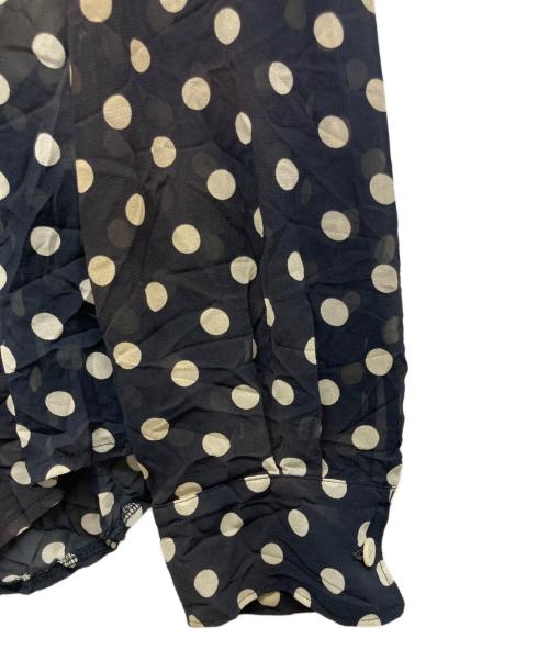 ROBE DE CHAMBRE COMME DES GARCONS（ローブドシャンブル コムデギャルソン）ROBE DE CHAMBRE COMME DES GARCONS (ローブドシャンブル コムデギャルソン) シアースリルドットシャツ ネイビー サイズ:記載なしの古着・服飾アイテム