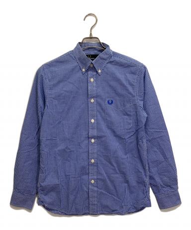 FRED PERRY  フレッドペリー チェックシャツ ネルシャツ メンズ 中古品 中古・古着通販】FRED PERRY (フレッドペリー) チェックシャツ ブルー
