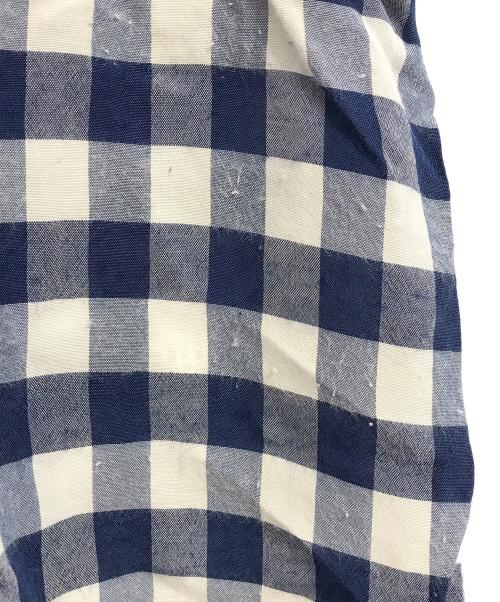 tricot COMME des GARCONS（トリココムデギャルソン）tricot COMME des GARCONS (トリココムデギャルソン) 00'sクロップドチェックシャツ ブルー サイズ:Mの古着・服飾アイテム