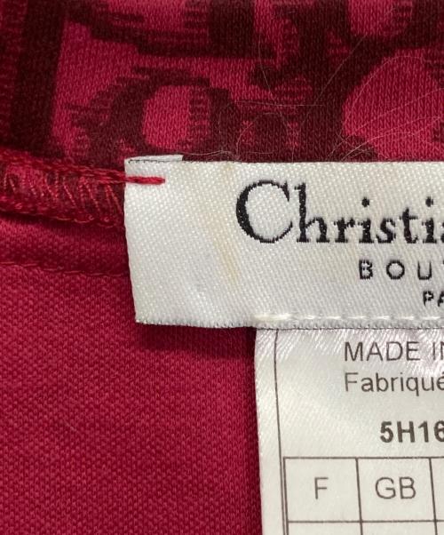 Christian Dior（クリスチャン ディオール）Christian Dior (クリスチャン ディオール) トロッター柄リボンカットソー ピンク サイズ:36の古着・服飾アイテム