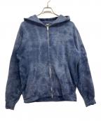 stussyステューシー）の古着「タイダイジップパーカー」｜ブルー