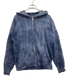 stussy（ステューシー）の古着「タイダイジップパーカー」｜ブルー