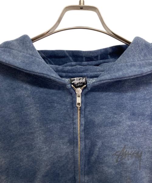 stussy（ステューシー）stussy (ステューシー) タイダイジップパーカー ブルー サイズ:Lの古着・服飾アイテム