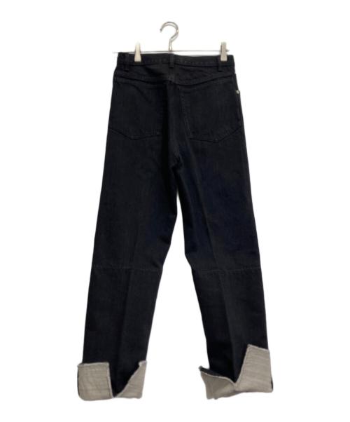 CELINE（セリーヌ）CELINE (セリーヌ) ロールアップデニムパンツ ブラック サイズ:34の古着・服飾アイテム