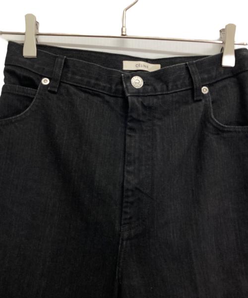CELINE（セリーヌ）CELINE (セリーヌ) ロールアップデニムパンツ ブラック サイズ:34の古着・服飾アイテム