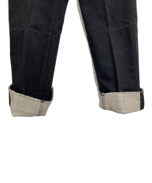 CELINE（セリーヌ）CELINE (セリーヌ) ロールアップデニムパンツ ブラック サイズ:34の古着・服飾アイテム