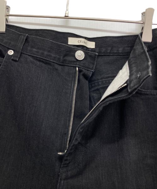CELINE（セリーヌ）CELINE (セリーヌ) ロールアップデニムパンツ ブラック サイズ:34の古着・服飾アイテム