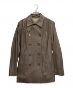 23区ニジュウサンク）の古着「ラムレザーコート」｜ベージュ