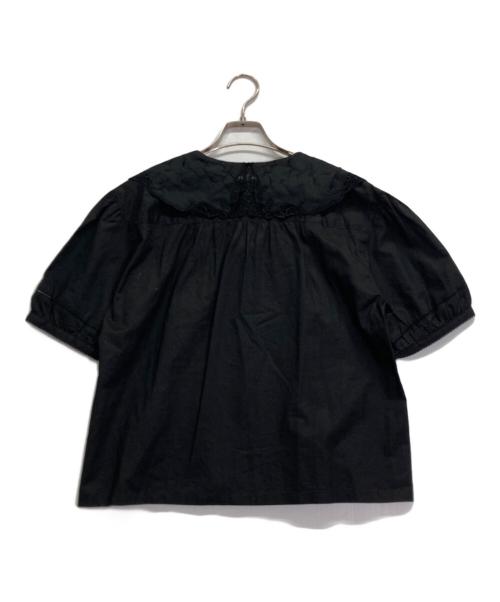 PINK HOUSE（ピンクハウス）PINK HOUSE (ピンクハウス) フリルブラウス ブラック サイズ:記載なしの古着・服飾アイテム