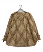 INGEBORGインゲボルグ）の古着「長袖ブラウス」｜ブラウン