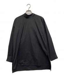 BLENHEIM（ブレンヘイム）の古着「前後2WAYリボンタイロングシャツ」｜ブラック