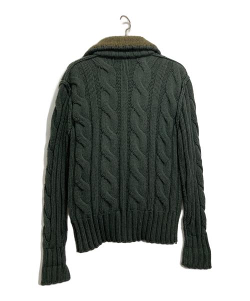 DOLCE & GABBANA（ドルチェ＆ガッバーナ）DOLCE & GABBANA (ドルチェ＆ガッバーナ) ニットジャケット グリーン サイズ:46の古着・服飾アイテム