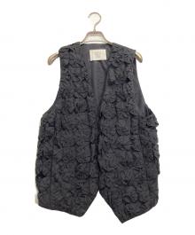 crinkle crinkle crinkle（クリンクル クリンクル クリンクル）の古着「ベスト」｜ブラック