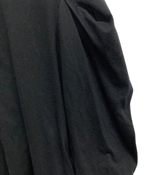 MM6 Maison Margiela（エムエムシックスメゾンマルジェラ）MM6 Maison Margiela (エムエムシックスメゾンマルジェラ) ロゴプリント半袖ワンピース ブラック サイズ:XSの古着・服飾アイテム