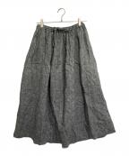 nest Robeネストローブ）の古着「リネンスカート」｜グレー