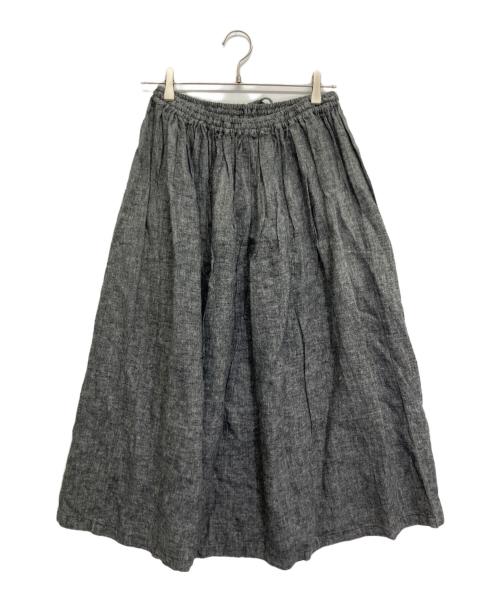 nest Robe（ネストローブ）nest Robe (ネストローブ) リネンスカート グレー サイズ:表記無しの古着・服飾アイテム