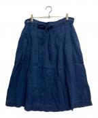 nest Robeネストローブ）の古着「リネンスカート」｜インディゴ