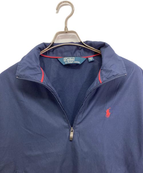 POLO RALPH LAUREN（ポロ・ラルフローレン）POLO RALPH LAUREN (ポロ・ラルフローレン) ハーフジップブルゾン ネイビー サイズ:Sの古着・服飾アイテム