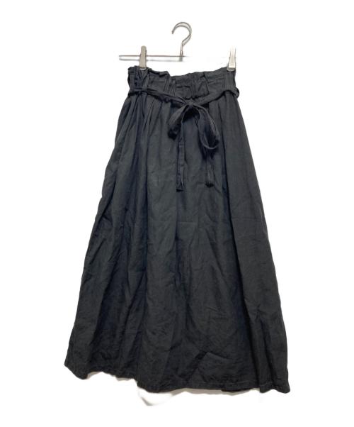 nest Robe（ネストローブ）nest Robe (ネストローブ) リネンスカート ブラック サイズ:記載なしの古着・服飾アイテム