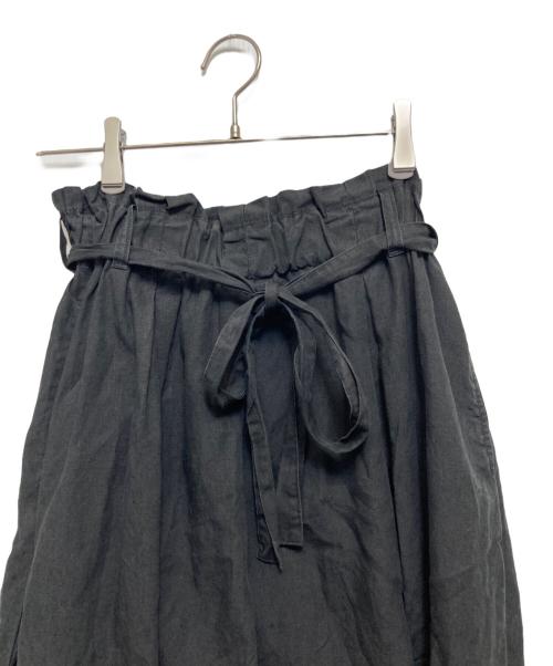 nest Robe（ネストローブ）nest Robe (ネストローブ) リネンスカート ブラック サイズ:記載なしの古着・服飾アイテム
