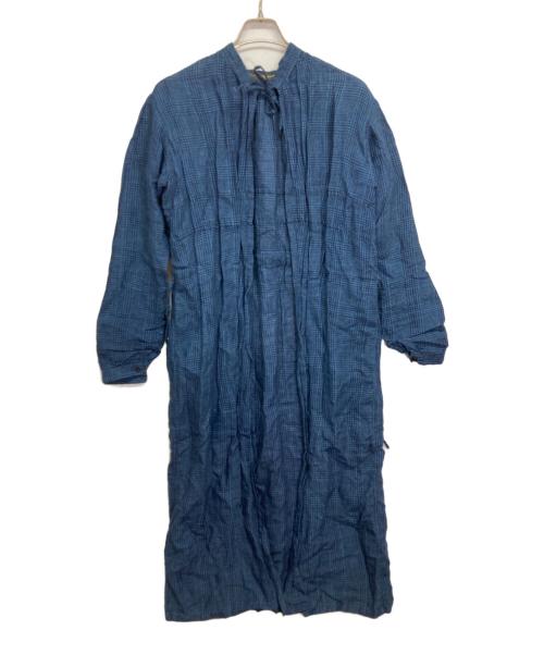 GARMENT REPRODUCTION OF WORKERS（ガーメントリプロダクションオブワーカーズ）GARMENT REPRODUCTION OF WORKERS (ガーメントリプロダクションオブワーカーズ) リネンワンピース ブルー サイズ:-の古着・服飾アイテム