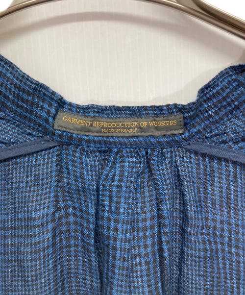GARMENT REPRODUCTION OF WORKERS（ガーメントリプロダクションオブワーカーズ）GARMENT REPRODUCTION OF WORKERS (ガーメントリプロダクションオブワーカーズ) リネンワンピース ブルー サイズ:-の古着・服飾アイテム