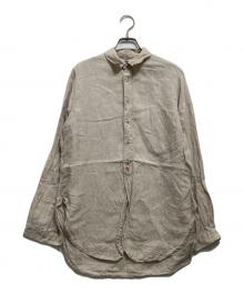 FRANK LEDER（フランクリーダー）の古着「リネンシャツ」｜ベージュ