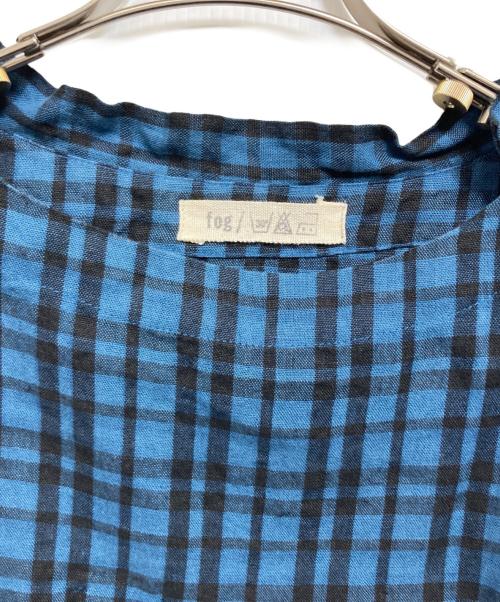 fog linen work（フォグリネンワーク）fog linen work (フォグリネンワーク) リネンワンピース ネイビー サイズ:記載なしの古着・服飾アイテム