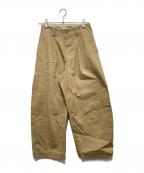 ASEEDONCLOUDアシードンクラウド）の古着「ワイドパンツ」｜ベージュ