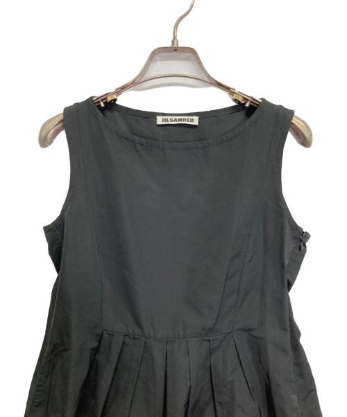 JIL SANDER（ジルサンダー）JIL SANDER (ジルサンダー) ノースリーブワンピース ブラック サイズ:34の古着・服飾アイテム
