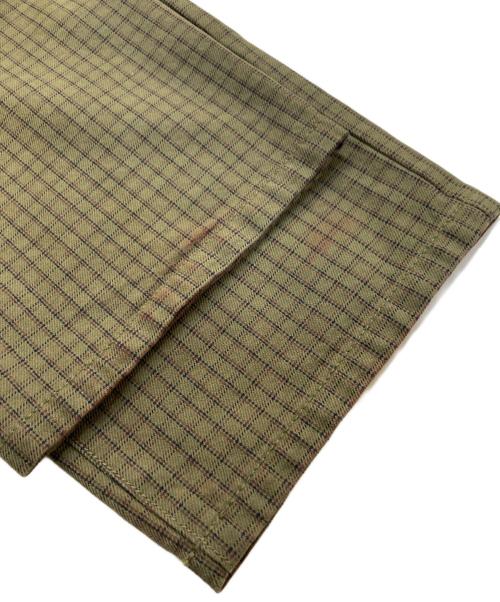 stussy（ステューシー）stussy (ステューシー) Check Big Ol Jeans グリーン サイズ:32の古着・服飾アイテム