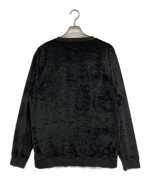 stussy（ステューシー）stussy (ステューシー) ベロアスウェット ブラック サイズ:Lの古着・服飾アイテム
