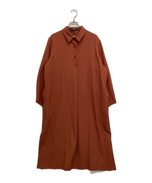 Munich（ミューニック）MUNICH (ミューニック) 長袖ワンピース ブラウン サイズ:記載なしの古着・服飾アイテム