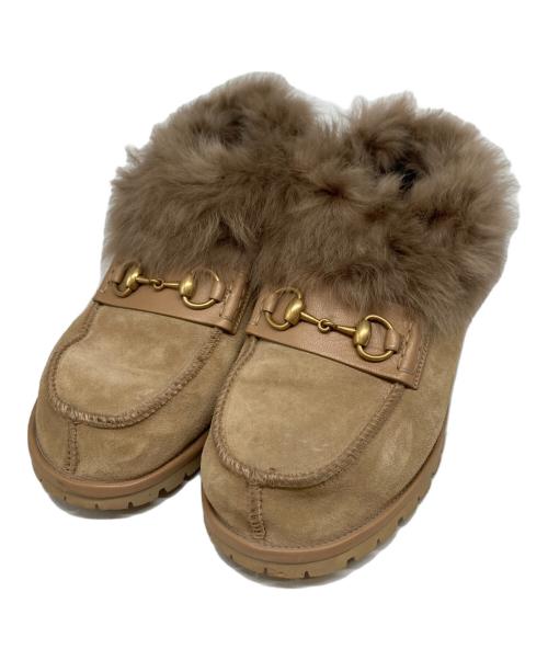 GUCCI（グッチ）GUCCI (グッチ) HAHAHA BOOTS ベージュ サイズ:24の古着・服飾アイテム