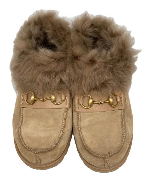 GUCCI（グッチ）GUCCI (グッチ) HAHAHA BOOTS ベージュ サイズ:24の古着・服飾アイテム
