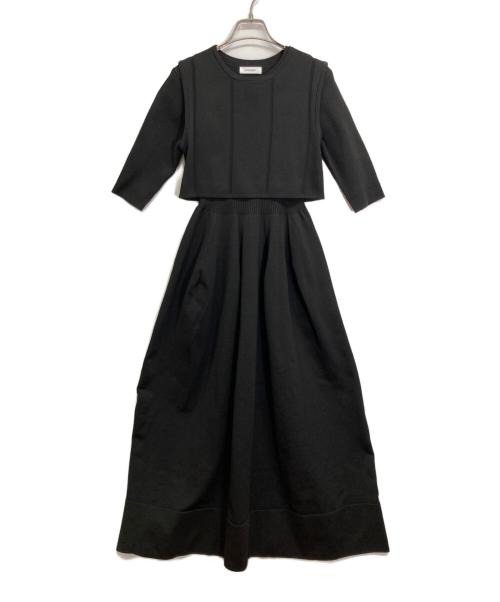 STYLE MIXER（スタイルミキサー）STYLE MIXER (スタイルミキサー) 半袖ワンピース ブラック サイズ:Sの古着・服飾アイテム