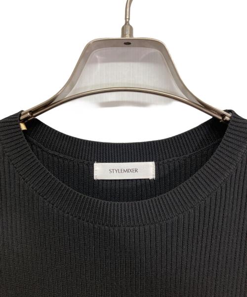 STYLE MIXER（スタイルミキサー）STYLE MIXER (スタイルミキサー) 半袖ワンピース ブラック サイズ:Sの古着・服飾アイテム