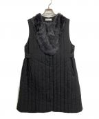 eimee lawエイミーロウ）の古着「ノースリーブコート」｜ブラック